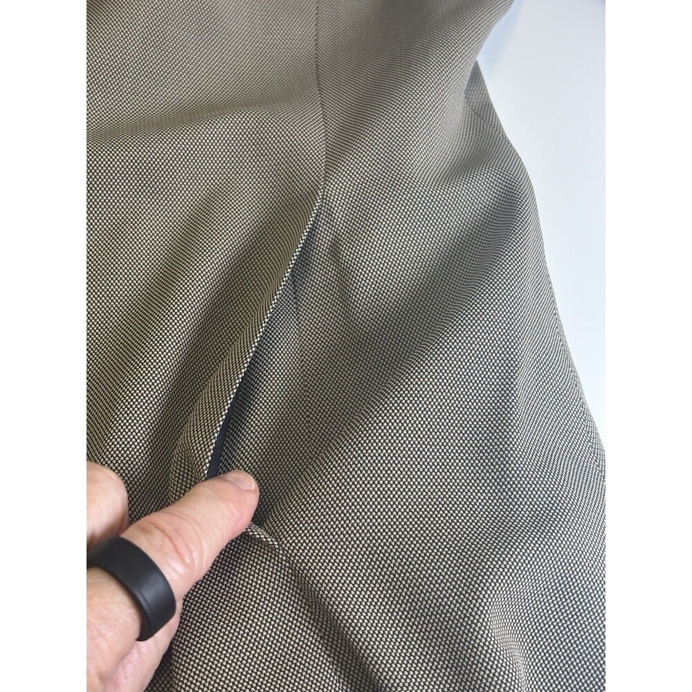 INC Blazer Womens Sz 6P Tan/Black Long Work Capsule Minimalist Corpcore NWOT - Picture 8 of 8